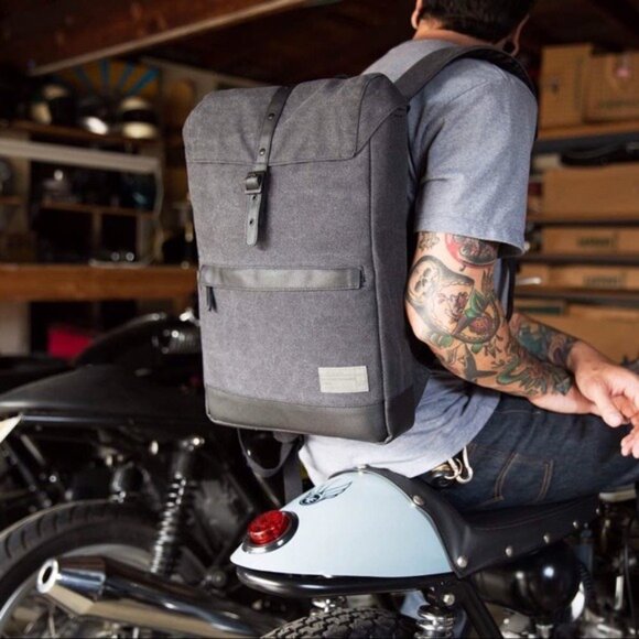 HEX Charcoal Canvas Alliance MacBook Pro Backpack, Gray - Picture 1 of 10